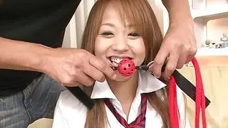 Sexy Japanese Schoolgirl Is Gagged And Groped